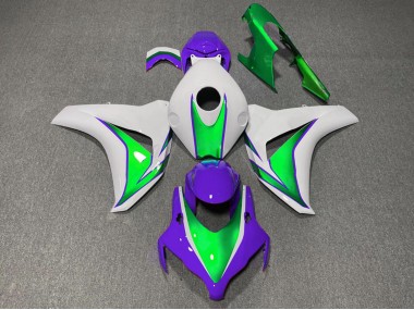 Carenagens Moto Honda CBR1000RR 2008-2011 - Branco Verde Roxo The Joker