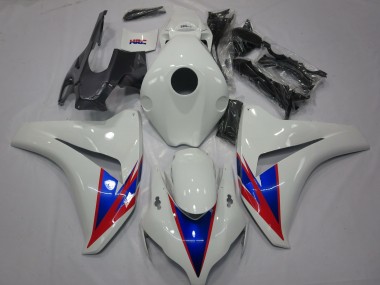 Carenagens Moto Honda CBR1000RR 2008-2011 - Branco Azul Vermelho