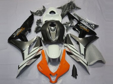 Carenagens Moto Honda CBR600RR 2007-2008 - Branco Cinzento Preto Brilhante