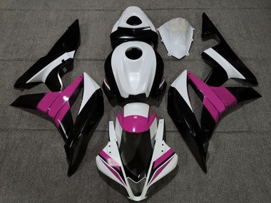 Carenagens Moto Honda CBR600RR 2007-2008 - Branco Rosa Preto Brilhante