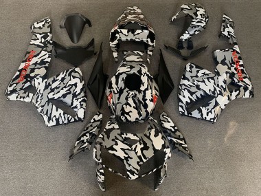 Carenagens Moto Honda CBR600RR 2005-2006 - Camouflage Vermelho Decalques