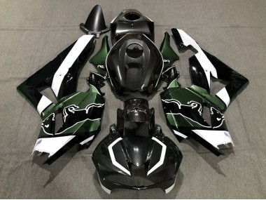 Carenagens Moto Honda CBR600RR 2013-2023 - Preto Fibra de Carbono Branco Verde Touro
