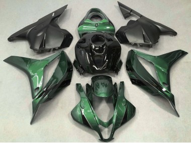 Carenagem Moto Honda CBR600RR 2009-2012 - Verde Preto Brilhante OEM Estilo