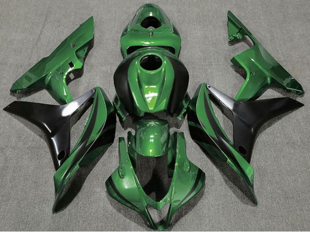 Carenagens Moto Honda CBR600RR 2007-2008 - Verde Preto Brilhante OEM Estilo