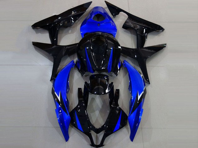 Carenagens Moto Honda CBR600RR 2007-2008 - Azul Preto Brilhante