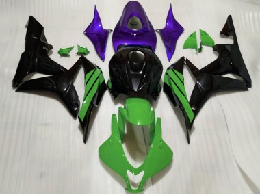 Carenagens Moto Honda CBR600RR 2007-2008 - Roxo Verde Preto Brilhante