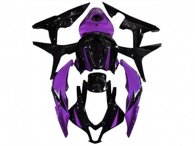 Carenagens Moto Honda CBR600RR 2007-2008 - Roxo Preto Brilhante