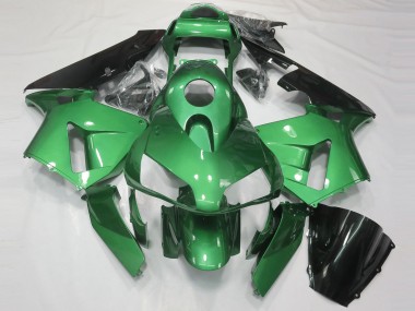 Carenagem Moto Honda CBR600RR 2003-2004 - Verde Preto Brilhante