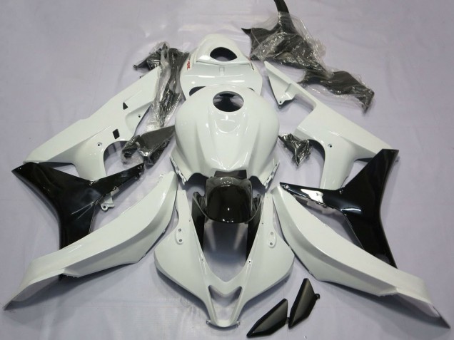 Carenagens Moto Honda CBR600RR 2007-2008 - Branco Preto Brilhante