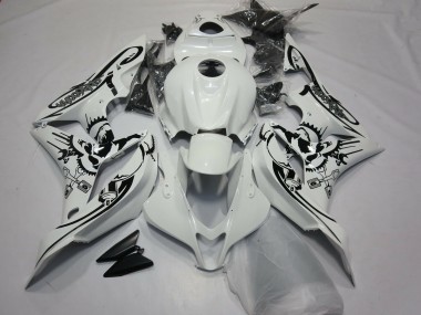 Carenagens Moto Honda CBR600RR 2007-2008 - Branco Preto
