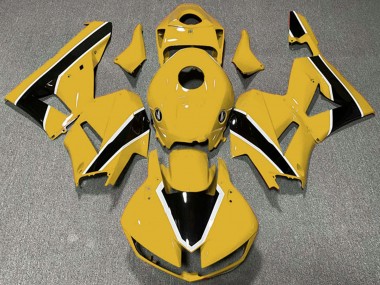 Carenagens Moto Honda CBR600RR 2013-2023 - Amarelo Branco Preto Brilhante