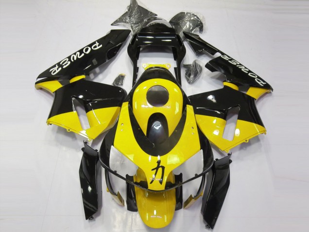 Carenagens Moto Honda CBR600RR 2003-2004 - Amarelo Preto Brilhante Power