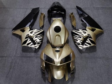 Carenagens Moto Honda CBR600RR 2005-2006 - Ouro Preto Branco