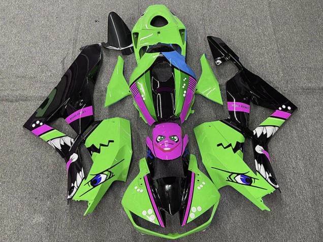 Carenagens Moto Honda CBR600RR 2013-2023 - Verde Azul Roxo Preto Brilhante Tubarão