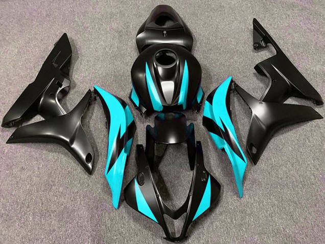 Carenagens Moto Honda CBR600RR 2007-2008 - Ciano Azul Preto Fosco