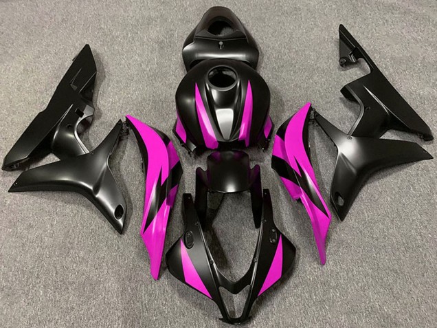 Carenagem Moto Honda CBR600RR 2007-2008 - Rosa Preto Fosco