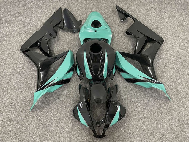 Carenagens Moto Honda CBR600RR 2007-2008 - Verde Menta Preto Brilhante