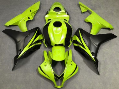 Carenagens Moto Honda CBR600RR 2007-2008 - Amarelo Néon Preto Fosco OEM Estilo