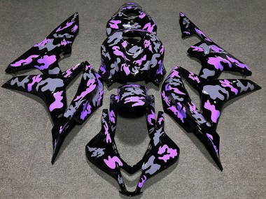 Carenagens Moto Honda CBR600RR 2007-2008 - Roxo Cinzento Camouflage