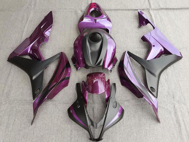 Carenagem Moto Honda CBR600RR 2007-2008 - Roxo Preto Fosco