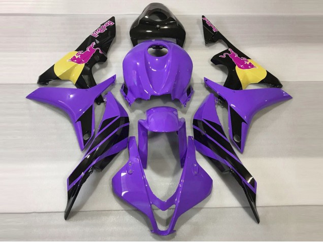 Carenagens Moto Honda CBR600RR 2007-2008 - Roxo Amarelo Preto Brilhante Rosa Touro