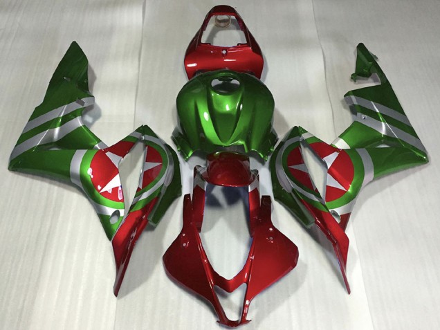 Carenagens Moto Honda CBR600RR 2007-2008 - Vermelho Verde Captain America
