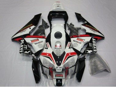 Carenagens Moto Honda CBR600RR 2003-2004 - Branco Vermelho Preto Brilhante Playboy