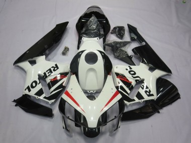 Carenagens Moto Honda CBR600RR 2003-2004 - Branco Vermelho Preto Brilhante Repsol OEM Estilo