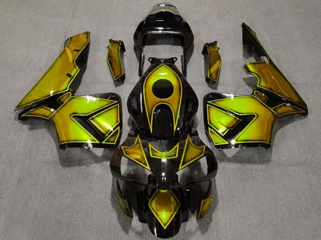 Carenagens Moto Honda CBR600RR 2003-2004 - Ouro Preto Brilhante