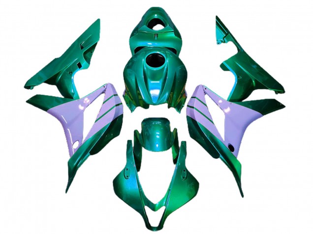 Carenagens Moto Honda CBR600RR 2007-2008 - Turquoise Verde Milky Roxo