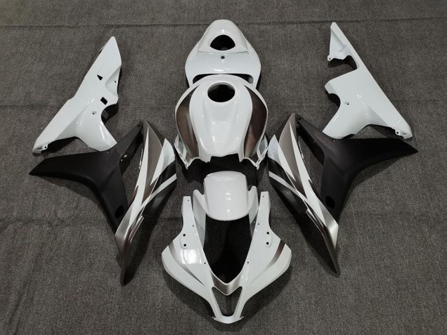 Carenagens Moto Honda CBR600RR 2007-2008 - Branco Preto Fosco