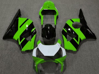 Carenagens Moto Honda CBR954RR 2002-2003 - Verde Preto Brilhante Branco Verde OEM Estilo