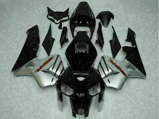 Carenagens Moto Honda CBR600RR 2005-2006 - Preto Brilhante Prata