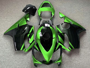 Carenagens Moto Honda CBR600 F4i 2001-2003 - Verde Preto Brilhante