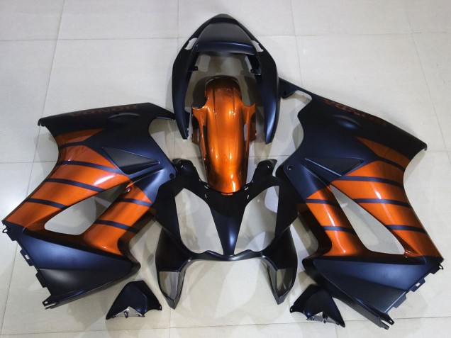 Carenagens Moto Honda VFR 800 2002-2013 - Laranja Matte Azul Preto Fosco