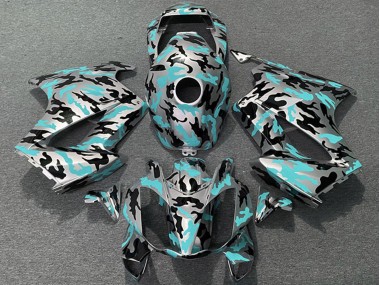 Carenagens Moto Honda VFR 800 2002-2013 - Teal Camouflage