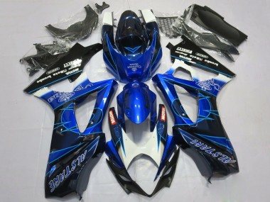 Carenagens Moto Suzuki GSXR 1000 2007-2008 - Azul Preto Corona