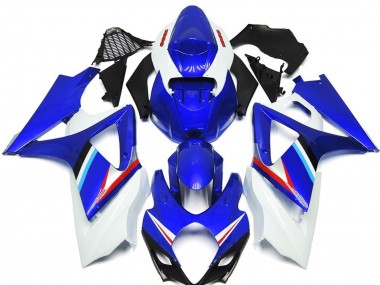 Carenagens Moto Suzuki GSXR 1000 2007-2008 - Azul Branco Vermelho Preto