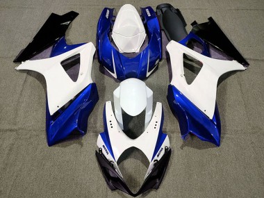 Carenagens Moto Suzuki GSXR 1000 2007-2008 - Branco Azul Preto