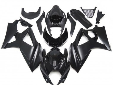 Kits Carenagem Moto Suzuki GSXR 1000 2007-2008 - Preto Brilhante Preto Fosco