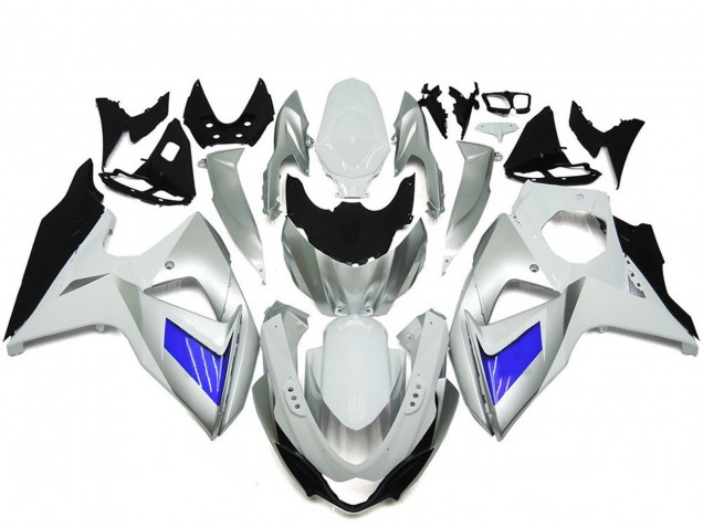 Carenagem Moto Suzuki GSXR 1000 2009-2016 - Branco Azul