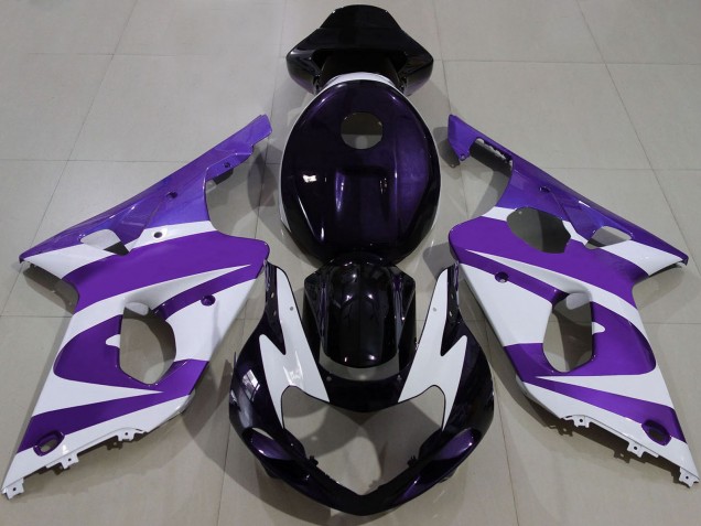 Carenagens Moto Suzuki GSXR 1000 2000-2002 - Roxo Branco Preto