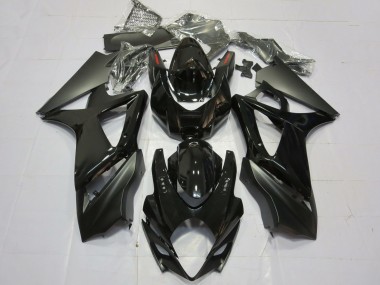 Carenagens Moto Suzuki GSXR 1000 2007-2008 - Preto Brilhante Preto Fosco Plano