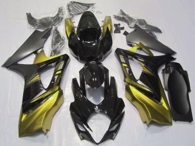 Carenagens Moto Suzuki GSXR 1000 2007-2008 - Preto Brilhante Amarelo