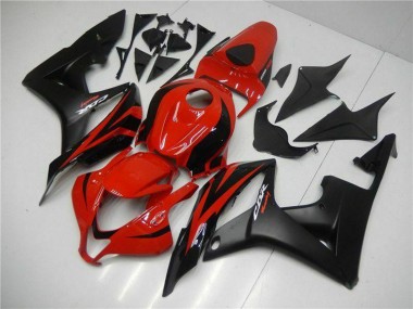 Carenagens Moto Honda CBR600RR 2007-2008 - Vermelho Preto Fosco Decalques