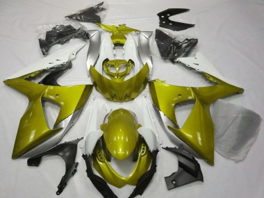 Carenagens Moto Suzuki GSXR 1000 2009-2016 - Branco Amarelo