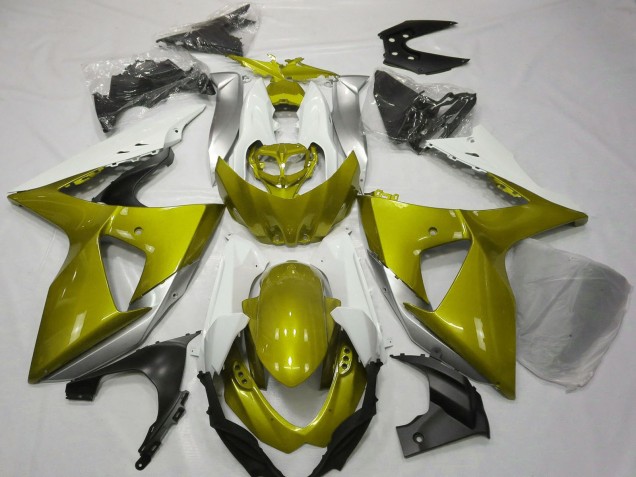 Carenagens Moto Suzuki GSXR 1000 2009-2016 - Branco Amarelo