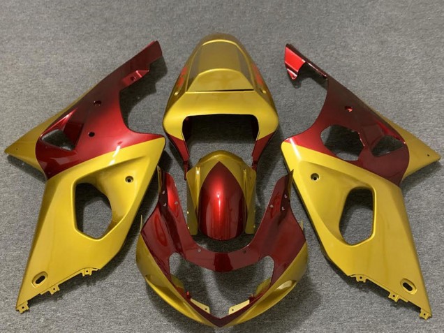 Carenagens Moto Suzuki GSXR 1000 2000-2002 - Ouro Vermelho