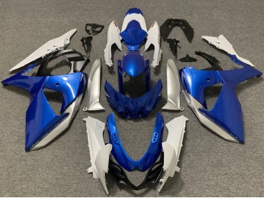 Carenagens Moto Suzuki GSXR 1000 2009-2016 - Branco Prata Azul