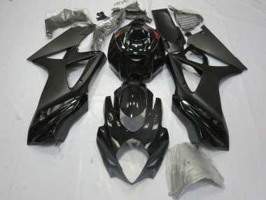 Carenagens Moto Suzuki GSXR 1000 2007-2008 - Preto Brilhante Preto Fosco